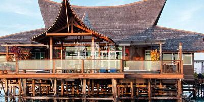 马来西亚潜水天堂有一个地方名字叫做马布岛水上木屋