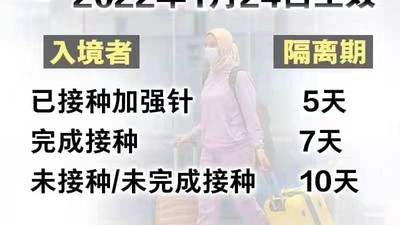 2022年大马入境政策，马来西亚入境隔离最短缩减至5天